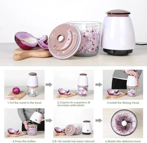 OSAKA Multi-Purpose Blender Japan Meat Grinder - Bottom Grinder - Super Fast Fruit, Blender 750ml Grinder - Image 3